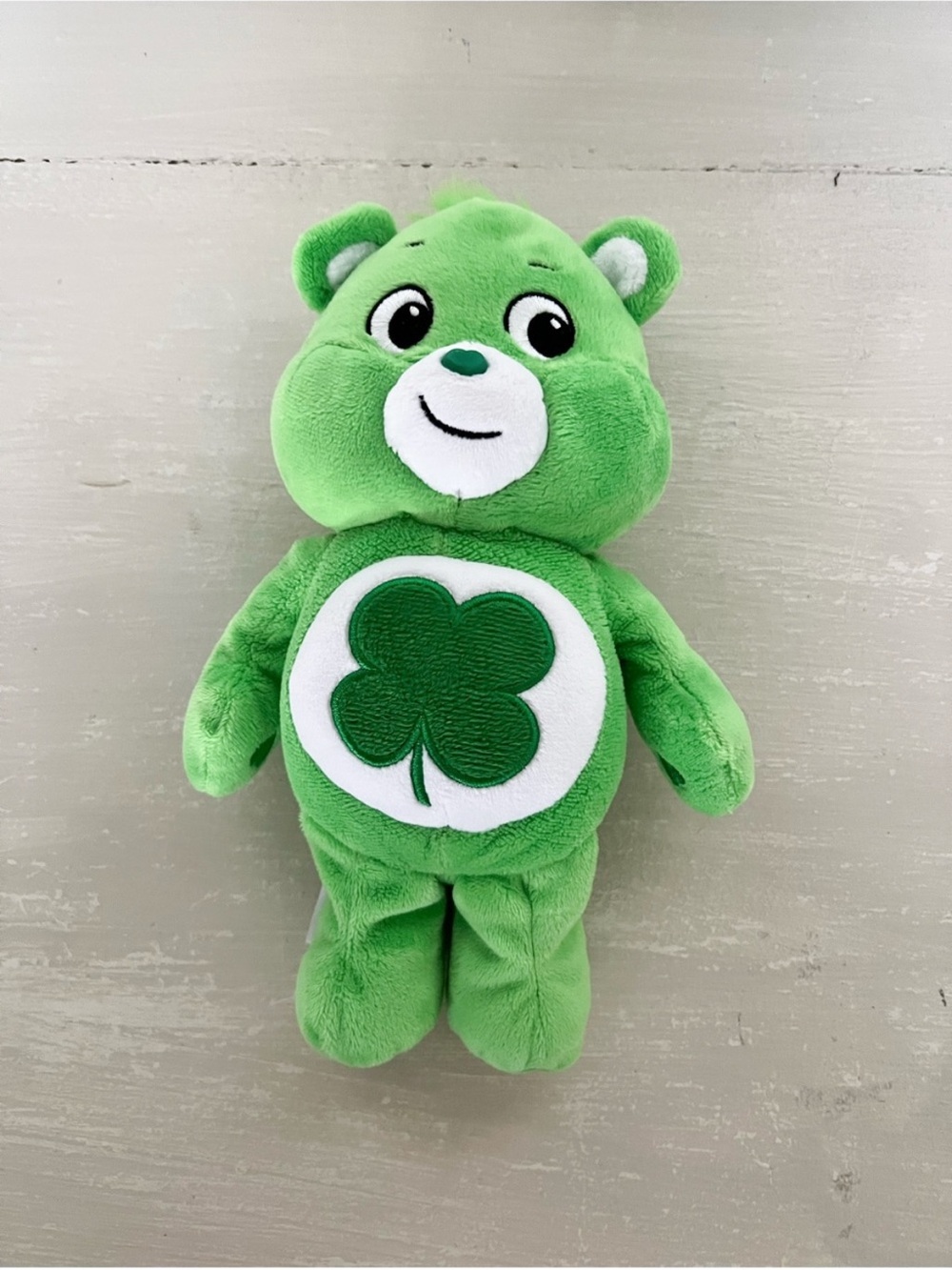 Care Bears Good Luck Bear Plush 12” Green Clover Basic Fun 2021 Unlock Magic